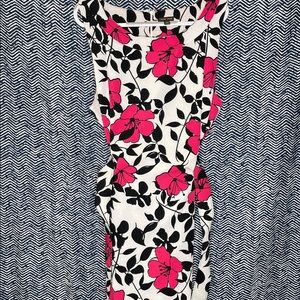 Voir Voir Pink and Black Floral Dress